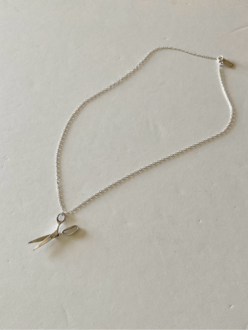 ERICA WEINER VINTAGE STERLING SILVER SCISSORS PENDANT NECKLACE EXCELLENT